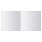 vidaXL Azulejos de espejo 48 unidades cuadrados vidrio vidaXL Azulejos de espejo 48 unidades cuadrados vidrio