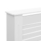 vidaXL Cubiertas para radiador 2 unidades MDF blanco 152x19x81,5 cm
