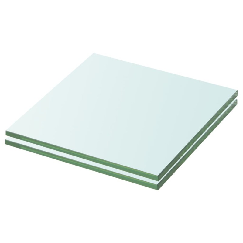 vidaXL Estantes 2 unidades panel de vidrio transparente 20x15 cm vidaXL Estantes 2 unidades panel de vidrio transparente 20x15 cm