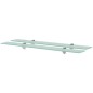 vidaXL Estantes flotantes 2 unidades vidrio 8 mm 80x10 cm vidaXL Estantes flotantes 2 unidades vidrio 8 mm 80x10 cm