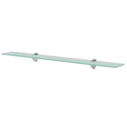 vidaXL Estantes flotantes 2 unidades vidrio 8 mm 80x10 cm