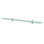 vidaXL Estantes flotantes 2 unidades vidrio 8 mm 80x10 cm vidaXL Estantes flotantes 2 unidades vidrio 8 mm 80x10 cm