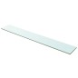 vidaXL Estantes 2 unidades panel de vidrio transparente 100x15 cm vidaXL Estantes 2 unidades panel de vidrio transparente 100x15 cm