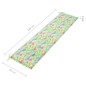 vidaXL Cojín banco de jardín tela Oxford estampado hojas 180x50x3 cm vidaXL Cojín banco de jardín tela Oxford estampado hojas 180x50x3 cm