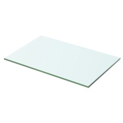 vidaXL Estantes 2 unidades panel de vidrio transparente 50x25 cm