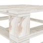 vidaXL Juego de muebles de palets para jardín 7 piezas madera blanco vidaXL Juego de muebles de palets para jardín 7 piezas madera blanco