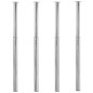 vidaXL Patas de mesa telescópicas 4 unidades cromado 710 mm-1100 mm