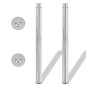 vidaXL Patas de mesa telescópicas 4 unidades cromado 710 mm-1100 mm
