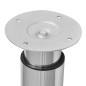 vidaXL Patas de mesa telescópicas 4 unidades cromado 710 mm-1100 mm