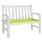 vidaXL Cojín de banco de jardín tela Oxford verde claro 100x50x3 cm vidaXL Cojín de banco de jardín tela Oxford verde claro 100x50x3 cm