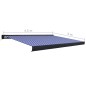 vidaXL Toldo de carrete motorizado azul y blanco 450x300 cm