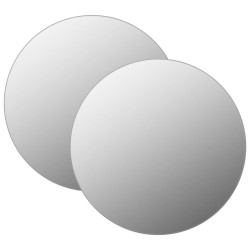 vidaXL Espejos de pared redondos 2 unidades vidrio 40 cm