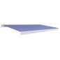 vidaXL Toldo de carrete motorizado azul y blanco 500x300 cm vidaXL Toldo de carrete motorizado azul y blanco 500x300 cm
