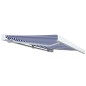 vidaXL Toldo de carrete motorizado azul y blanco 400x300 cm