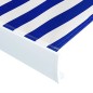 vidaXL Toldo de carrete motorizado azul y blanco 400x300 cm
