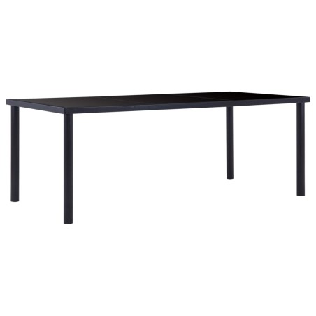vidaXL Juego de comedor 9 piezas cuero sintético gris