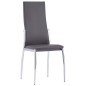 vidaXL Juego de comedor 9 piezas cuero sintético gris vidaXL Juego de comedor 9 piezas cuero sintético gris