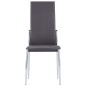 vidaXL Juego de comedor 9 piezas cuero sintético gris vidaXL Juego de comedor 9 piezas cuero sintético gris