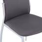 vidaXL Juego de comedor 9 piezas cuero sintético gris vidaXL Juego de comedor 9 piezas cuero sintético gris
