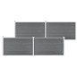 vidaXL Valla de jardín de WPC gris 699x106 cm vidaXL Valla de jardín de WPC gris 699x106 cm