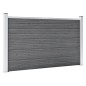 vidaXL Valla de jardín de WPC gris 699x106 cm vidaXL Valla de jardín de WPC gris 699x106 cm