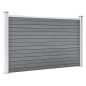 vidaXL Valla de jardín de WPC gris 699x106 cm vidaXL Valla de jardín de WPC gris 699x106 cm