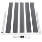 vidaXL Valla de jardín de WPC gris 699x106 cm vidaXL Valla de jardín de WPC gris 699x106 cm