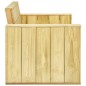 vidaXL Juego de muebles de jardín 3 piezas madera de pino impregnada vidaXL Juego de muebles de jardín 3 piezas madera de pino impregnada