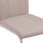 vidaXL Juego de comedor 7 piezas cuero sintético color capuchino vidaXL Juego de comedor 7 piezas cuero sintético color capuchino
