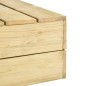 vidaXL Juego de muebles de jardín 3 piezas madera de pino impregnada vidaXL Juego de muebles de jardín 3 piezas madera de pino impregnada