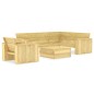 vidaXL Juego de muebles de jardín 3 piezas madera de pino impregnada vidaXL Juego de muebles de jardín 3 piezas madera de pino impregnada
