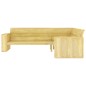 vidaXL Juego de muebles de jardín 3 piezas madera de pino impregnada vidaXL Juego de muebles de jardín 3 piezas madera de pino impregnada