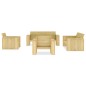 vidaXL Juego de muebles de jardín 5 piezas madera de pino impregnada vidaXL Juego de muebles de jardín 5 piezas madera de pino impregnada
