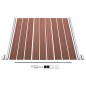 vidaXL Set de valla 2 cuadradas + 1 oblicua WPC marrón 446x186 cm vidaXL Set de valla 2 cuadradas + 1 oblicua WPC marrón 446x186 cm