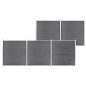vidaXL Valla de jardín de WPC gris 872x186 cm vidaXL Valla de jardín de WPC gris 872x186 cm