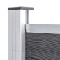 vidaXL Valla de jardín de WPC gris 872x186 cm vidaXL Valla de jardín de WPC gris 872x186 cm