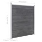 vidaXL Valla de jardín de WPC gris 872x186 cm vidaXL Valla de jardín de WPC gris 872x186 cm