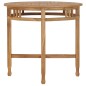 vidaXL Set de comedor de jardín 3 pzas y cojines madera maciza de teca