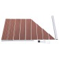 vidaXL Set de valla 1 cuadrada + 1 oblicua WPC marrón 273x186 cm vidaXL Set de valla 1 cuadrada + 1 oblicua WPC marrón 273x186 cm