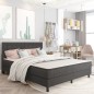 vidaXL Cama box spring tela gris oscuro 160x200 m vidaXL Cama box spring tela gris oscuro 160x200 m