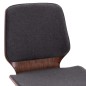 vidaXL Sillas de comedor 6 unidades de tela gris 