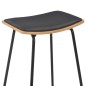 vidaXL Taburetes de cocina 6 unidades cuero sintético negro vidaXL Taburetes de cocina 6 unidades cuero sintético negro