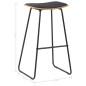vidaXL Taburetes de cocina 6 unidades cuero sintético negro vidaXL Taburetes de cocina 6 unidades cuero sintético negro