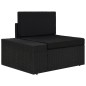 vidaXL Juego de muebles de jardín 8 piezas ratán sintético negro vidaXL Juego de muebles de jardín 8 piezas ratán sintético negro