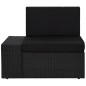 vidaXL Juego de muebles de jardín 8 piezas ratán sintético negro vidaXL Juego de muebles de jardín 8 piezas ratán sintético negro