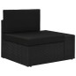 vidaXL Juego de muebles de jardín 8 piezas ratán sintético negro vidaXL Juego de muebles de jardín 8 piezas ratán sintético negro
