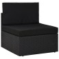 vidaXL Juego de muebles de jardín 8 piezas ratán sintético negro vidaXL Juego de muebles de jardín 8 piezas ratán sintético negro