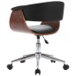 vidaXL Sillas de comedor giratorias 2 unidades cuero sintético negro vidaXL Sillas de comedor giratorias 2 unidades cuero sintético negro