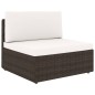 vidaXL Juego de muebles de jardín 4 piezas ratán sintético marrón vidaXL Juego de muebles de jardín 4 piezas ratán sintético marrón