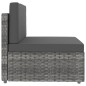 vidaXL Juego de muebles de jardín 5 piezas ratán sintético gris vidaXL Juego de muebles de jardín 5 piezas ratán sintético gris